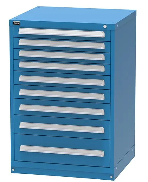 Vidmar 9 Drawer Cabinet 27.75" x 30" x 44"