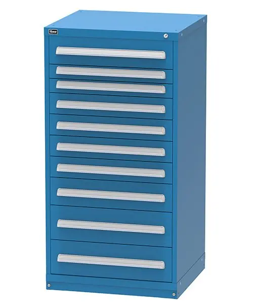 Vidmar 10 Drawer Cabinet 27.75" x 30" x 59"