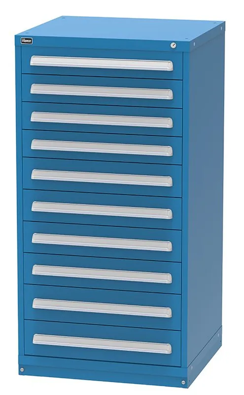 Vidmar 10 Drawer Cabinet 27.75" x 30" x 59"