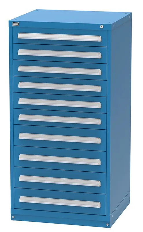 Vidmar 10 Drawer Cabinet 27.75" x 30" x 59"