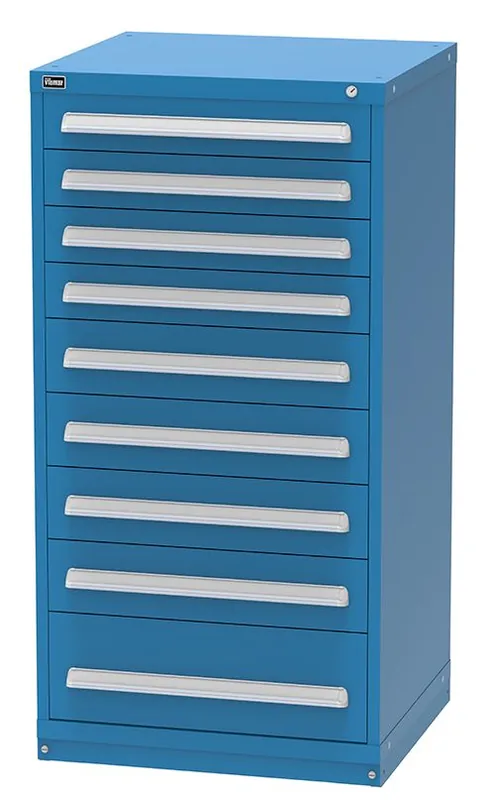 Vidmar 9 Drawer Cabinet 27.75" x 30" x 59"