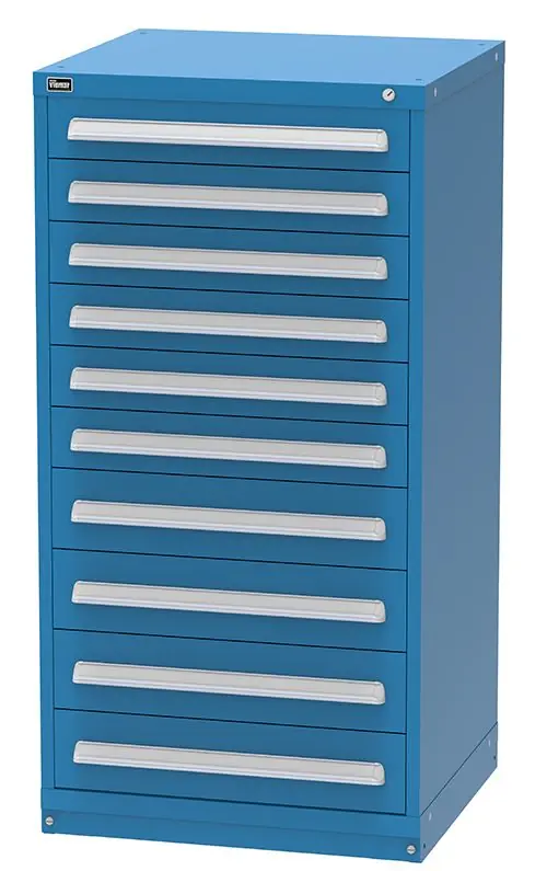 Vidmar 10 Drawer Cabinet 27.75" x 30" x 59"