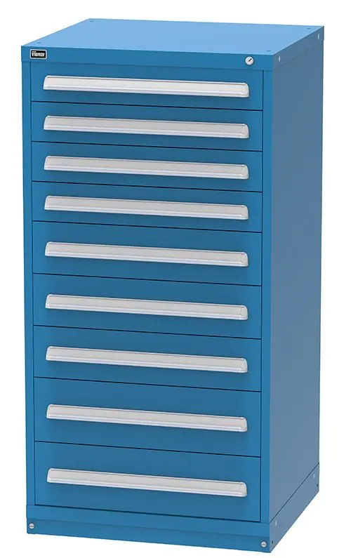 Vidmar 9 Drawer Cabinet 27.75" x 30" x 59"