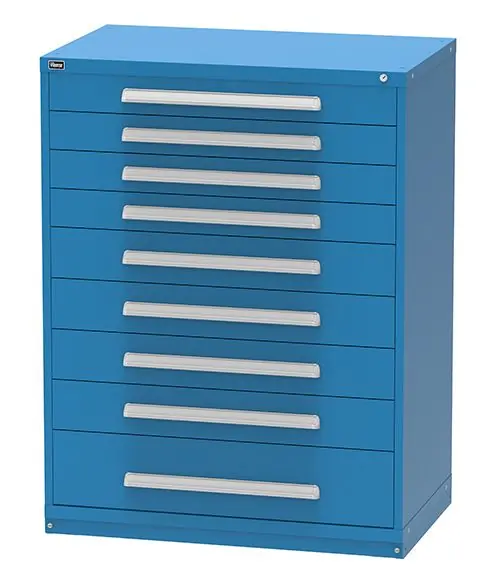 Vidmar 9 Drawer Cabinet 27.75" x 45" x 59"