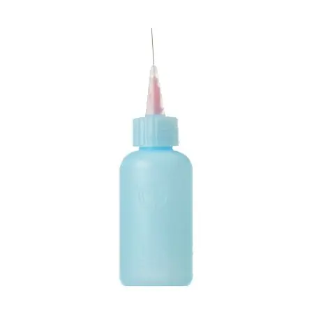 R&R Lotion FD-2-ESD Flux Dispensing Bottle with 20-Gauge Needle, Blue, 2 oz.