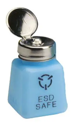 R&R Lotion SD-4-ESD Dispensing Bottle with Standard Pump, Blue, 4 oz.