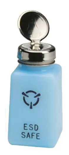 R&R Lotion SD-6-ESD Dispensing Bottle with Standard Pump, Blue, 6 oz.