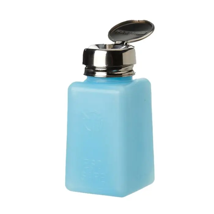 R&R Lotion SD-8-ESD Dispensing Bottle with Standard Pump, Blue, 8 oz.