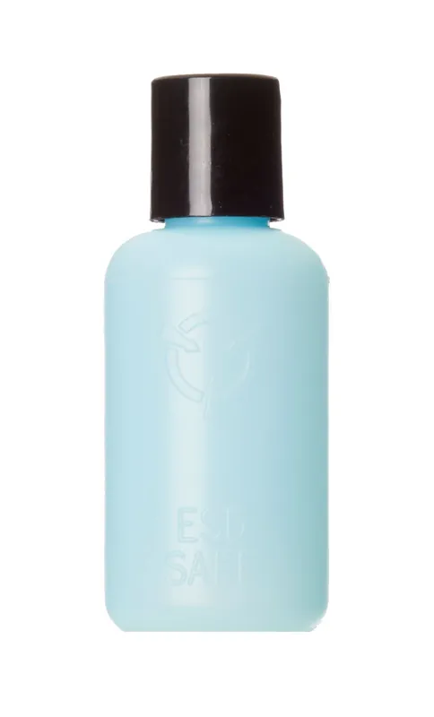 R&R Lotion RSB-2-ESD Round Storage Bottle with Lid, Blue, 2 oz.