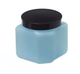 R&R Lotion SQB-16-ESD Square Storage Bottle with Lid, Blue, 16 oz.