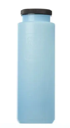 R&R Lotion RSB-32-ESD Round Storage Bottle with Lid, Blue, 32 oz.