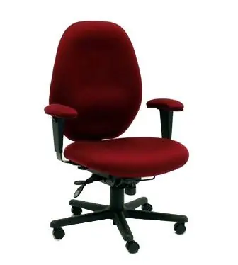 Gibo/Kodama Intrepid Elite Desk Height Task Chair, Fabric