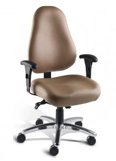 BioFit FSP Series Intensive Plus Desk Height Chair with Polished Aluminum Base