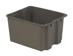 LEWISBins SN2117-12 Polylewton® Stack-N-Nest Container, 17" x 21" x 12"
