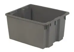 LEWISBins SN2420-13 Polylewton® Stack-N-Nest Container, 20" x 24" x 13"