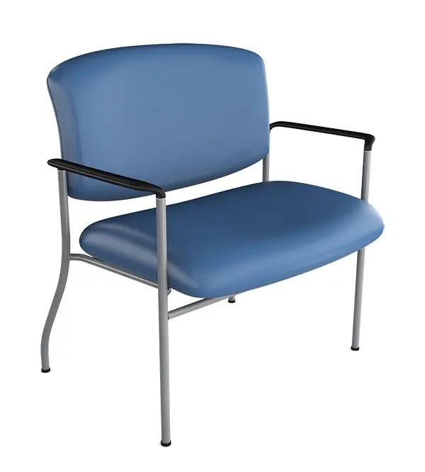 healtHcentric Bariatric Guest Seating with IC+ Infection Control Upholstered Seat & Back
