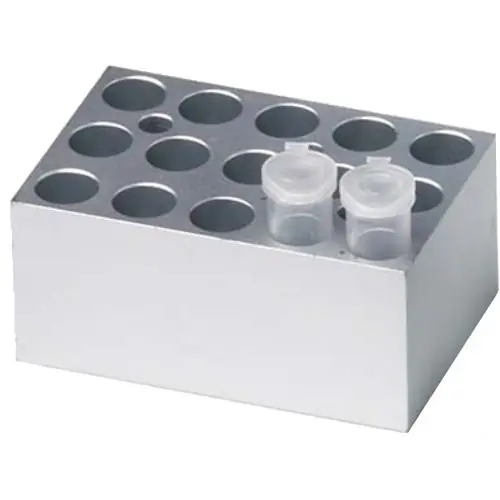 Benchmark Scientific BSH100-1520 Block for MyBlock™ Dry Baths, holds (15) 1.5ml or 2.0ml Centrifuge Tubes (Conical)
