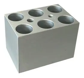 Benchmark Scientific BSH100-5MT Block for MyBlock™ Dry Baths, holds (6) 5ml Centrifuge Tubes, 17mm dia.