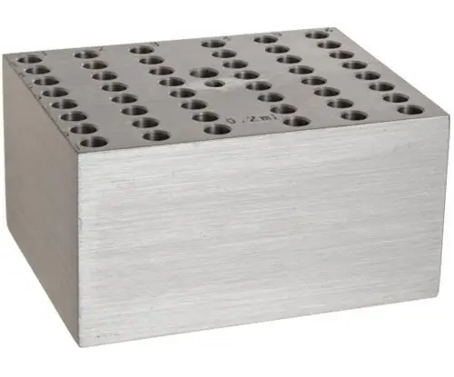 Benchmark Scientific BSW02 Block for Dry Baths, holds (48) 0.2ml Tubes or (6) PCR Strips with 8 Tubes