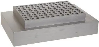 Benchmark Scientific BSWPCR2 Block, PCR Plate, Skirted or Non-Skirted, holds (96) 0.2ml Tubes, for 2 or 4-Block Dry Baths