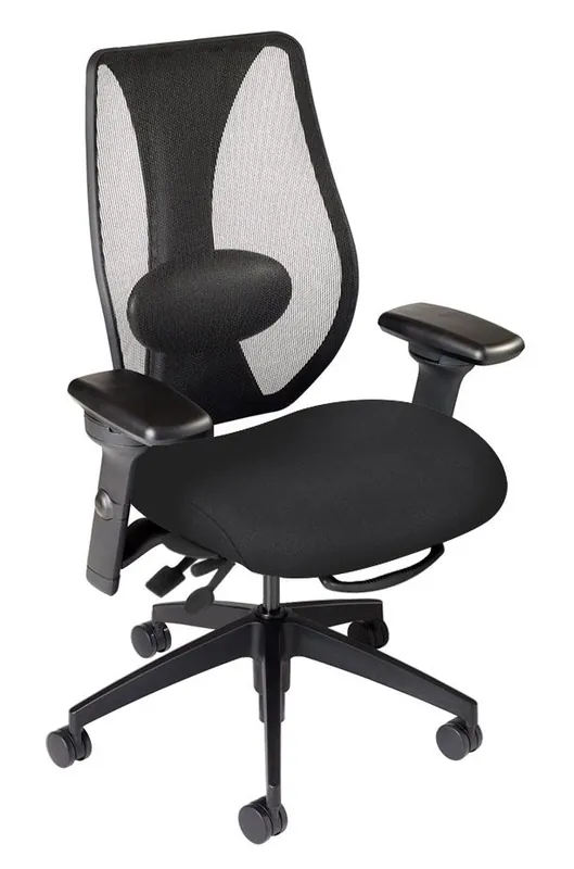 ergoCentric tCentric Hybrid™ Task Chair with Mesh Back & Upholstered Seat, Multi-Tilt