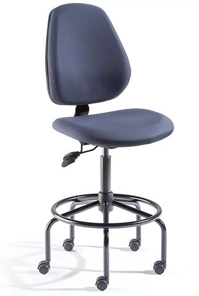 BioFit MVMT Tech Series HD Mid Height Chair with Tubular Steel Base & Attached Footring