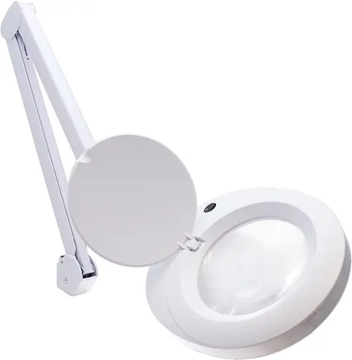 Aven 26501-LED ProVue LED Magnifying Lamp with 5 Diopter Lens & Edge Clamp, White
