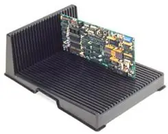Fancort PCBH-2L-C Angle-Rak PCB Rack with (25) 0.100"W x 0.187"D Slots & 0.400" Pitch, 10" x 14"