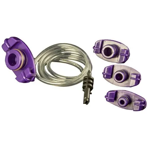 Jensen Global JG5A-XP XP-Series Barbed Syringe Adapters, 5cc, 3‘ Hose