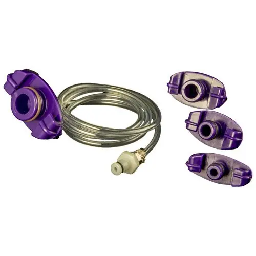 Jensen Global JG30A-XPC XP-Series QC Barbed Syringe Adapters, 30-50cc, 3‘ Hose