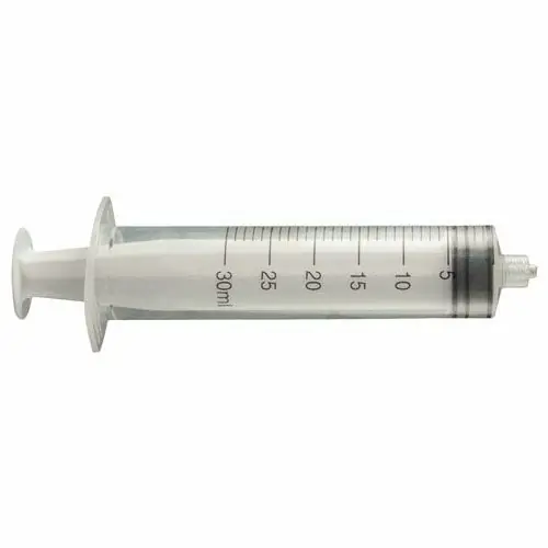 Jensen Global JG30CC-LL-10 Luer Lock Calibrated Manual Assembled Syringe, 30cc (Bag of 10)