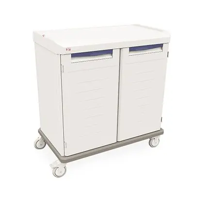 Metro SXRD43CM4 Starsys High Double Wide Mobile enclosed Cart with Shelf, 28" x 42.5" x 44.75"