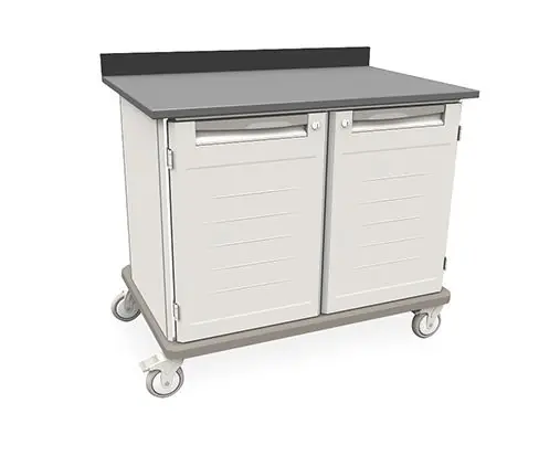 Metro SXRMWD36EBS3 Starsys Double-Width Mobile WorkCenter with epoxy Resin Top, 28.6" x 43.4" x 36.5"