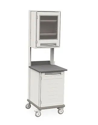 Metro SXRMWS36EOH3 Starsys Single-Width Mobile WorkCenter with epoxy Resin Top, 28.6" x 23.6" x 36.5"
