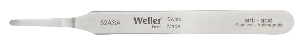 Erem 102ACA Stainless Steel SMD Chip Holding Tweezer with 45° Angled, Miniature, Pointed Tips