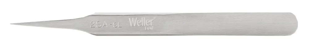 Erem 2SASL Economy Precision Medical-Grade Relieved Stainless Steel Tweezer with Straight, Medium, Pointed Tips