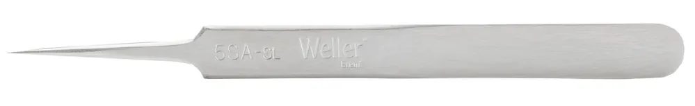 Erem 5SASL Economy Precision Medical-Grade Stainless Steel Component Handling Tweezer with Straight, Relieved, Very Pointed Tips