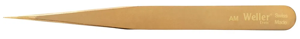 Erem AM Precision Medical-Grade Brass Tweezer with Straight, Pointed Tips