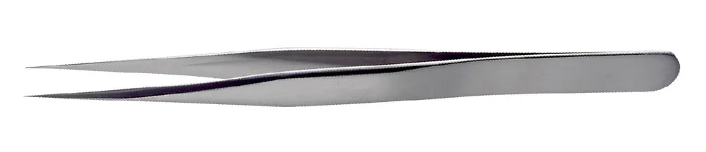 Lindstrom 3-SA High Precision ESD-Safe Lightweight Stainless Steel Tweezer with Straight, Very Sharp, Pointed Tips