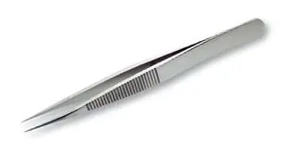 Lindstrom AC-SA-SL Stainless Steel Service Level Tweezer with Serrated Grips