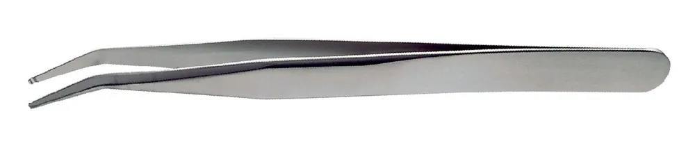 Lindstrom SM115-SA ESD-Safe Stainless Steel Tweezer SMD with 30° Angled, Grooved Tips