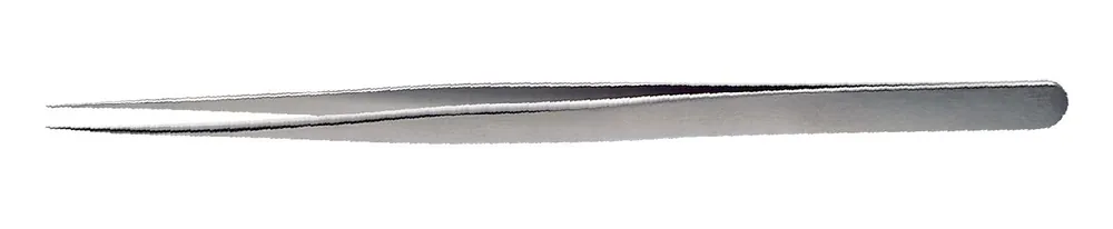 Lindstrom SS-SA High Precision ESD-Safe Stainless Steel Tweezer with Straight, Slender, Long, Pointed Tips