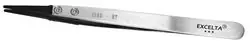 Excelta 159D-RT ★★★ ESD-Safe Neverust® Stainless Steel Tweezer with Replaceable 0.060" x 0.015" Straight Carbofib™ Tips, 5" OAL