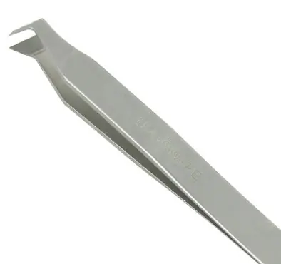 Excelta 15A-GW-PE ★★ 4.5" Fine Precision Angled Head Carbon Steel Cutting Tweezer