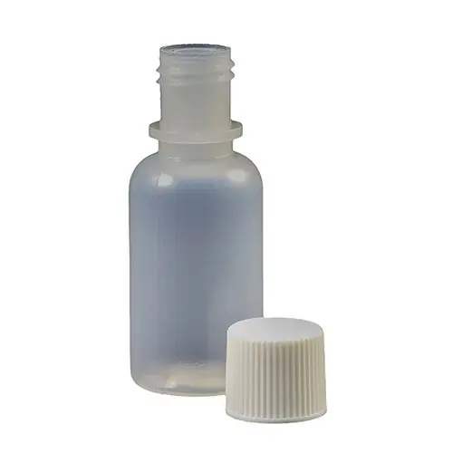 Jensen Global JG0.5BC-CC Cylinder Bottle with White Closed Cap, 0.5 oz. (Bag of 10)
