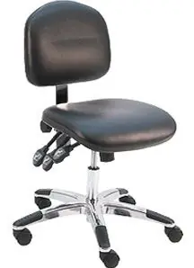 Lissner Lincoln Series Desk Height Chair with Aluminum Base, Vinyl