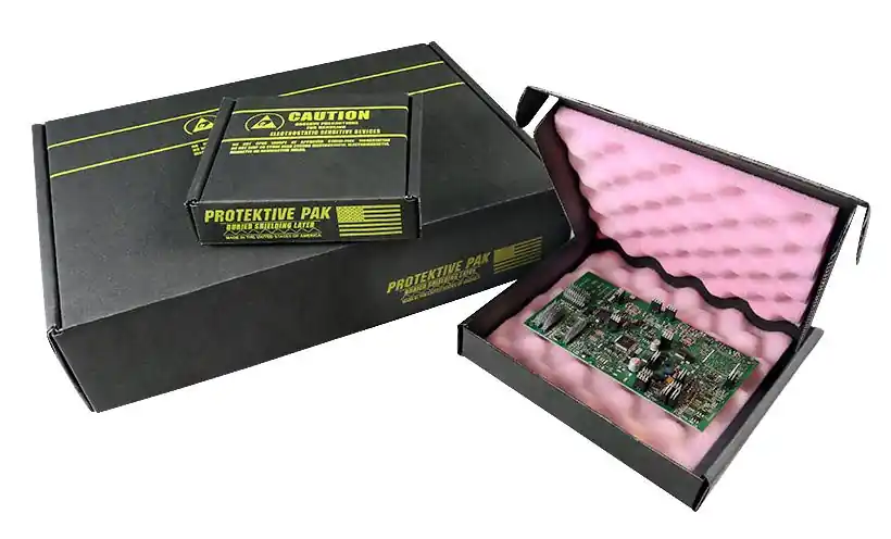 Protektive Pak Circuit Board Shippers with Pink Foam