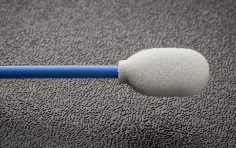 Foamtec HT1700-500 UltraSOLV® Foam Large Oval Tip Swab with Rigid Polypropylene Handle, 6" OAL