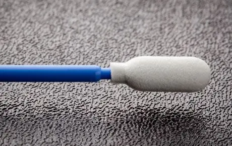 Foamtec HT1701-500 UltraSOLV® Foam Medium Cylinder Tip Swab with Flexible Polypropylene Handle, 6" OAL