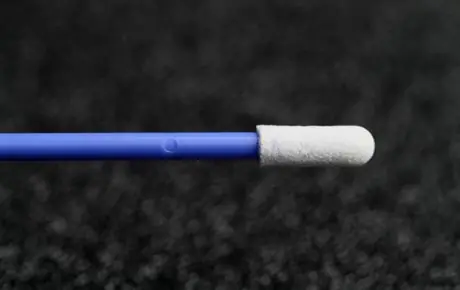 Foamtec HT1732-500 UltraSOLV® Foam Small Round Tip Swab with Rigid Polypropylene Handle, 3" OAL